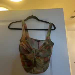 Zara multicolored crop top